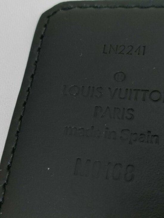 Louis Vuitton Belt Ceinture LV Circle Black Monogram Eclipse Leather main image 6